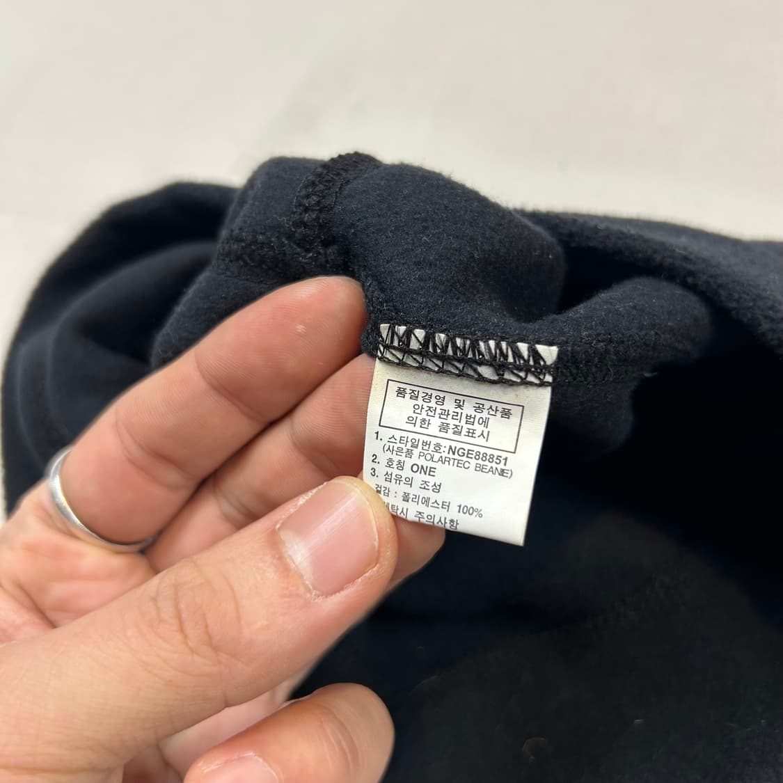 노스페이스 블랙 플리스 비니 상품이미지6