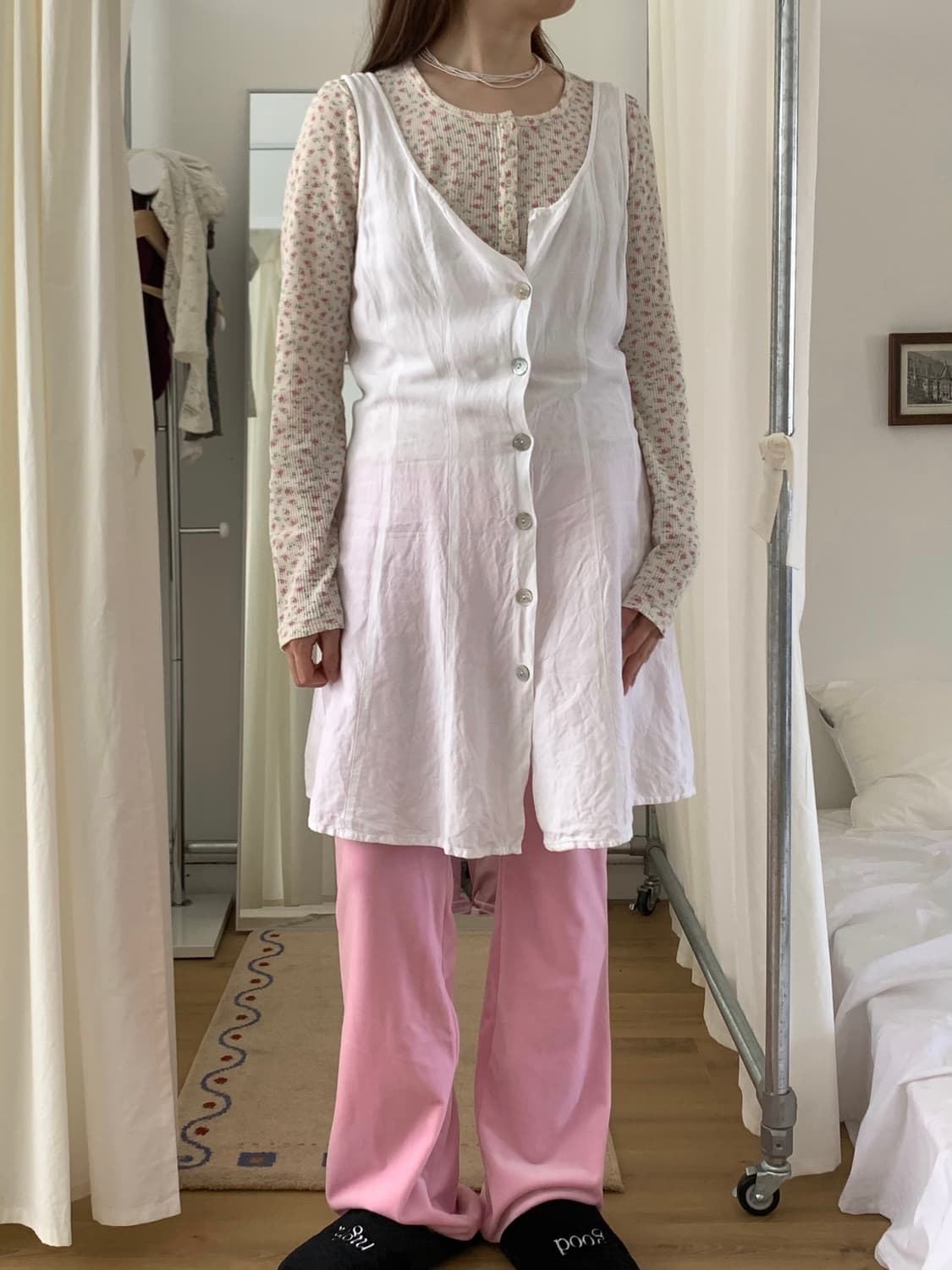 White button dress (Europe) 상품이미지1