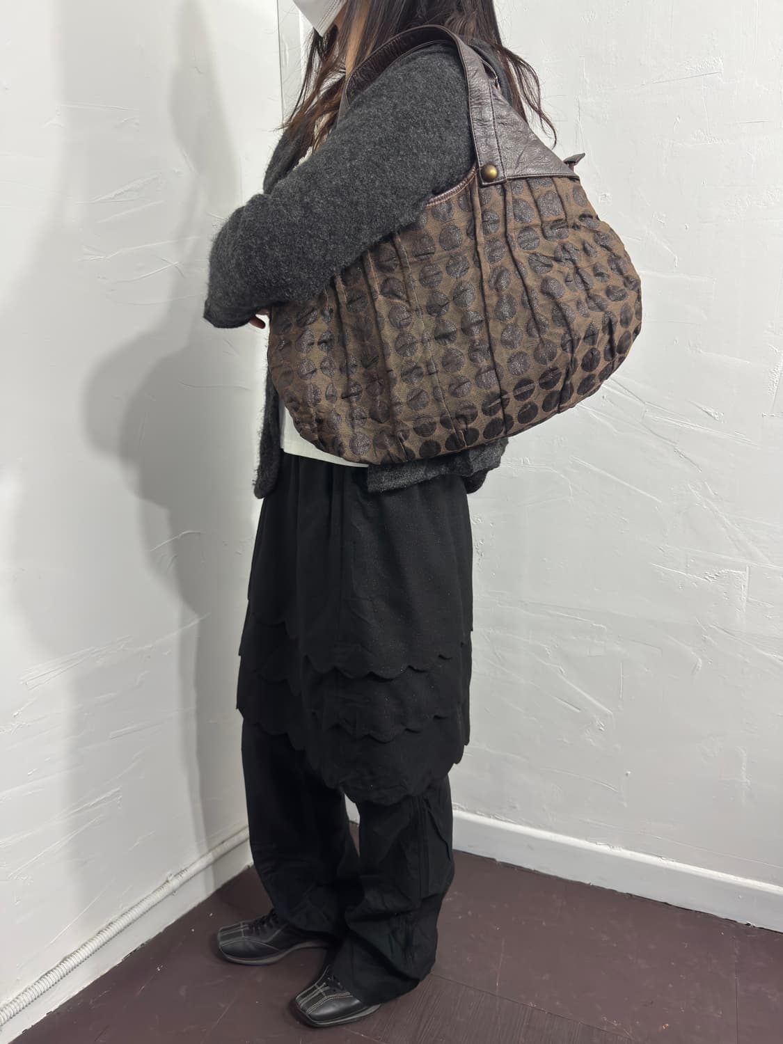 infuse brown dot shoulderbag 상품이미지4