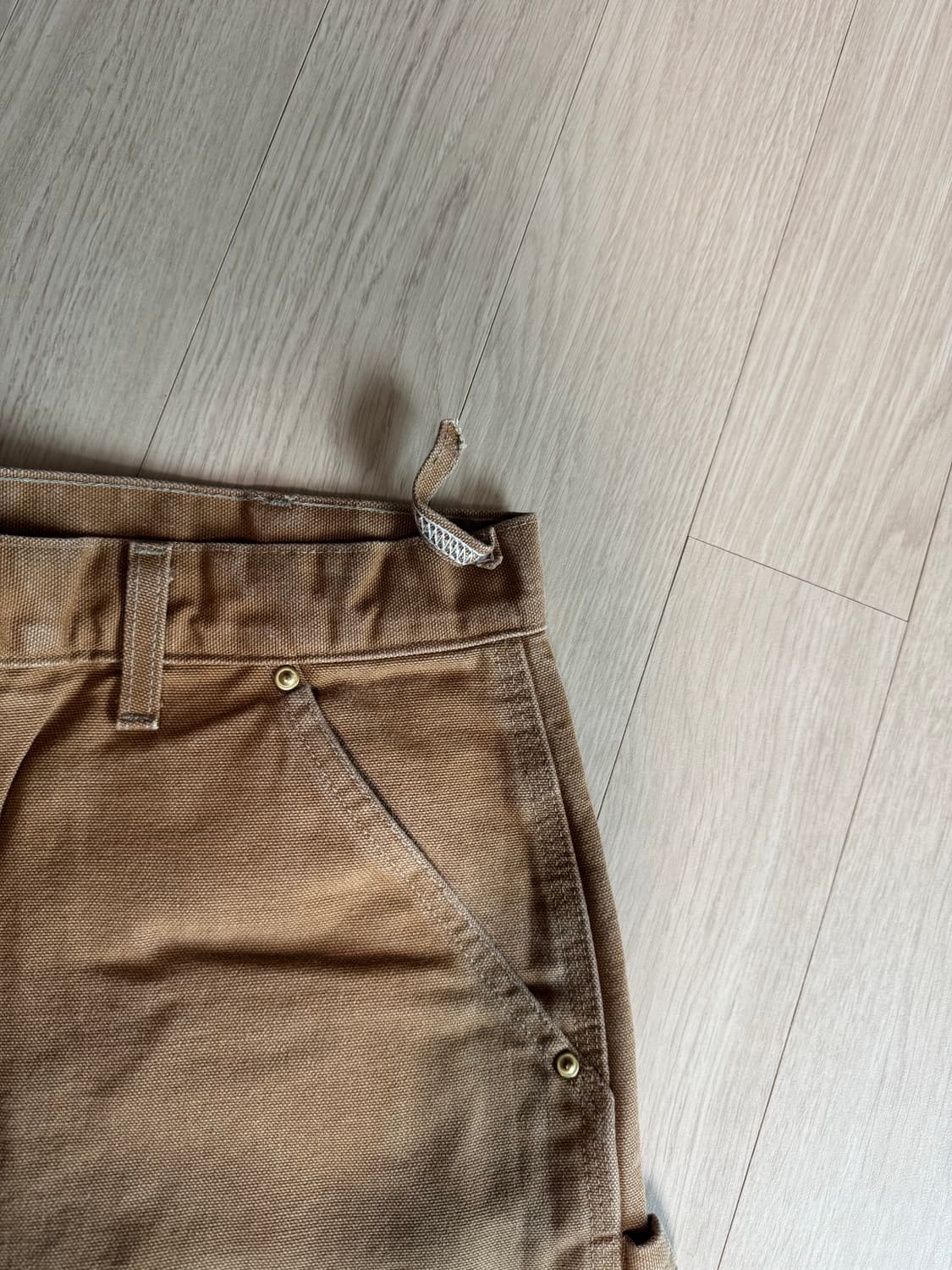 칼하트 더블니 b01 brn 실측(허리42/기장111) 상품이미지2