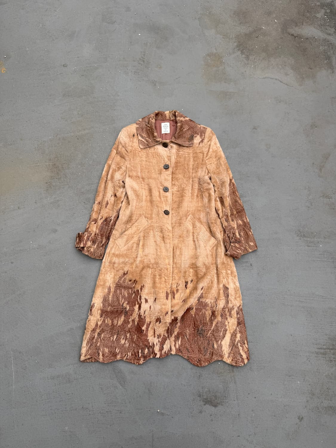 JPN 텍스쳐 퍼 코트 상품이미지1