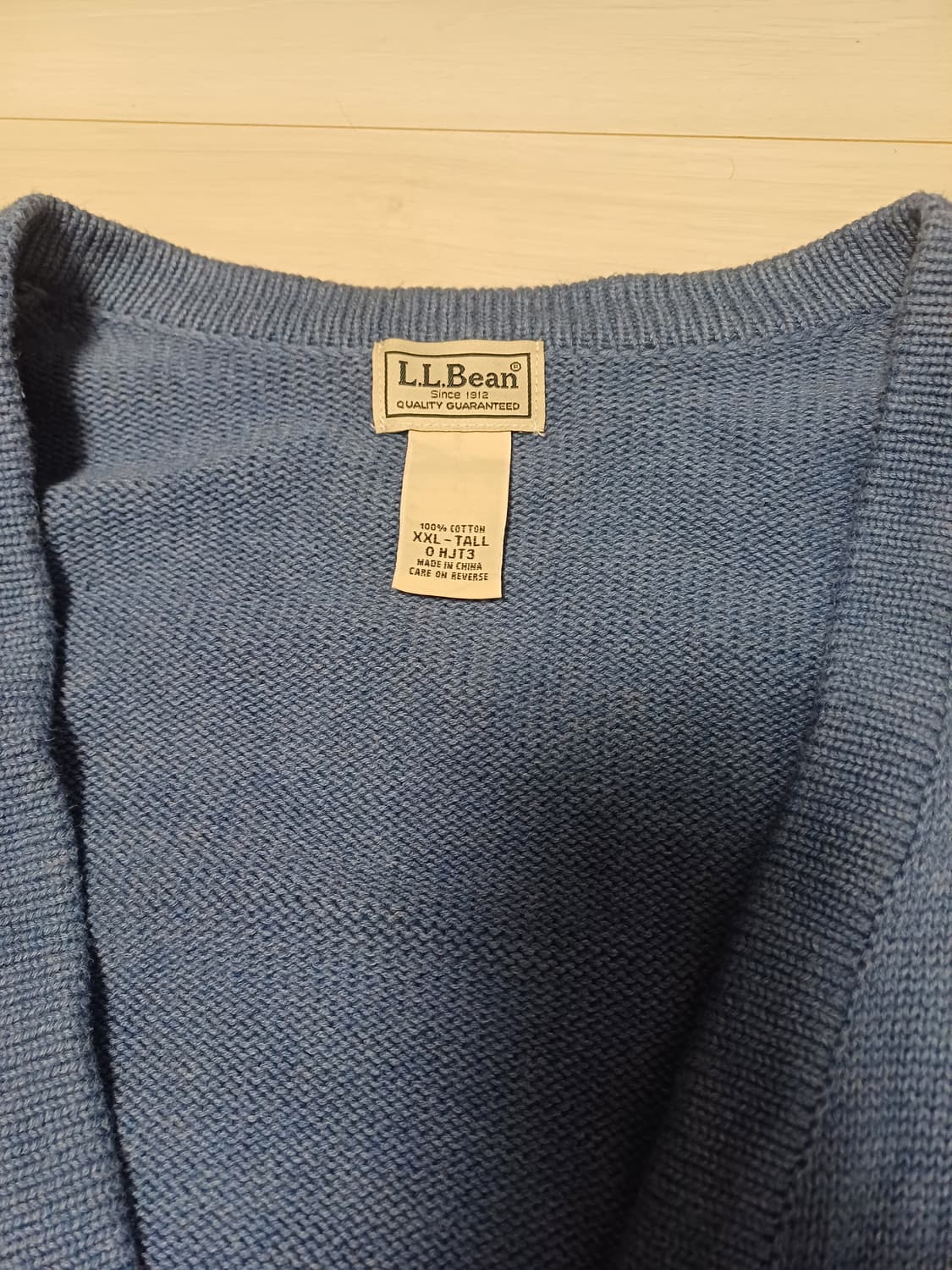 L.L.Bean 빈티지코튼가디건(XXL-TALL Japan vintage 상품이미지2