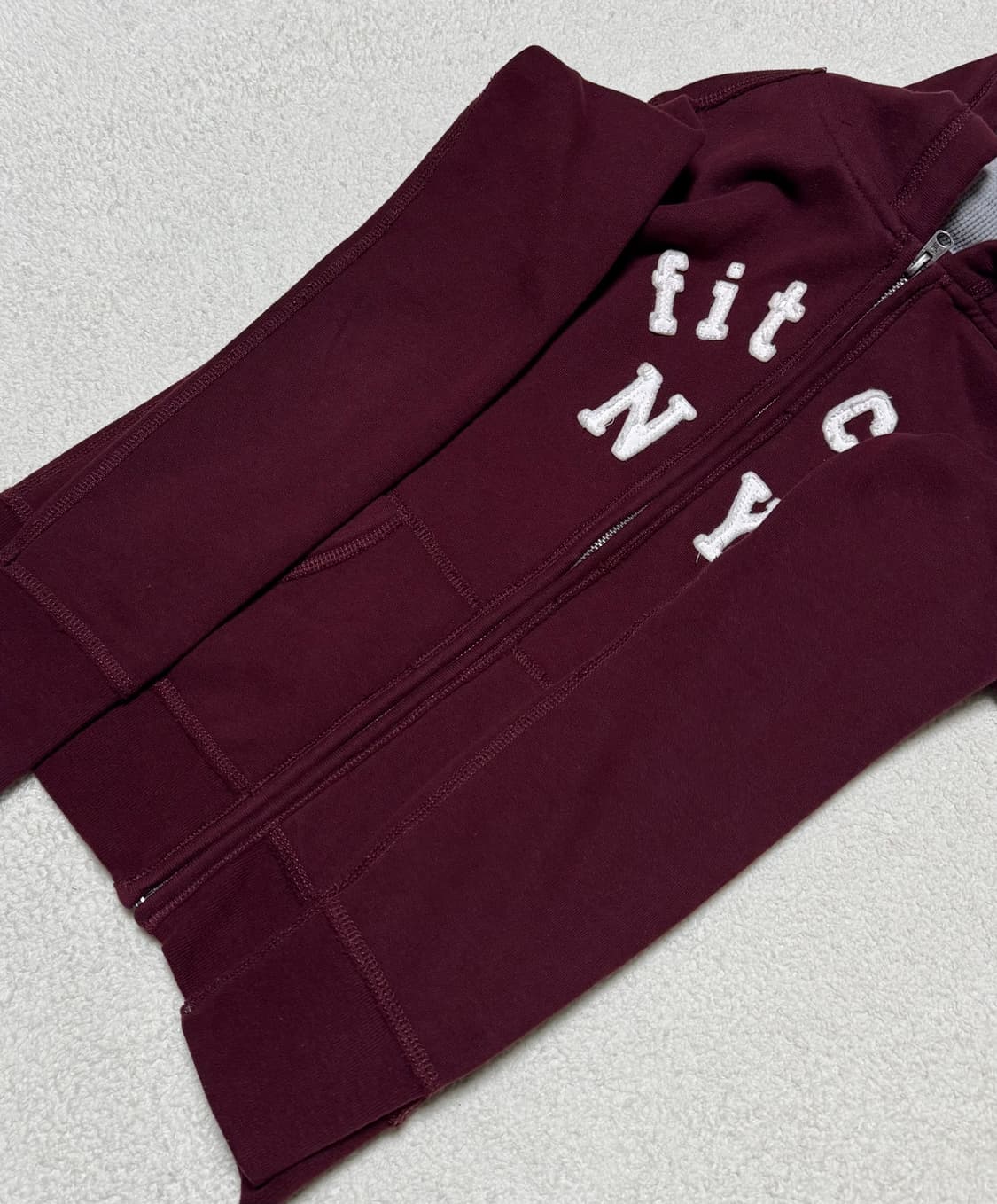 아베크롬비 버건디 후드집업 상품이미지6