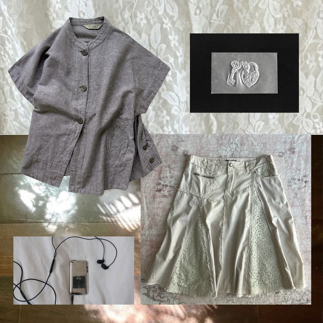 ⁎ 𓂃 back button 1/2 shirt 상품이미지1