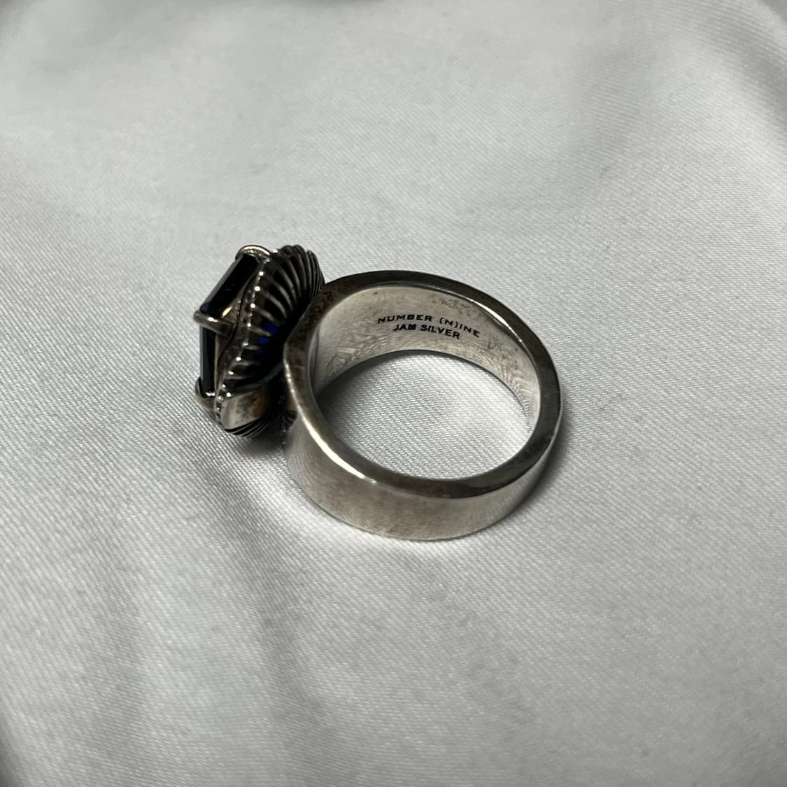 넘버나인x잼홈메이드 925 실버 블루스톤 링 상품이미지6