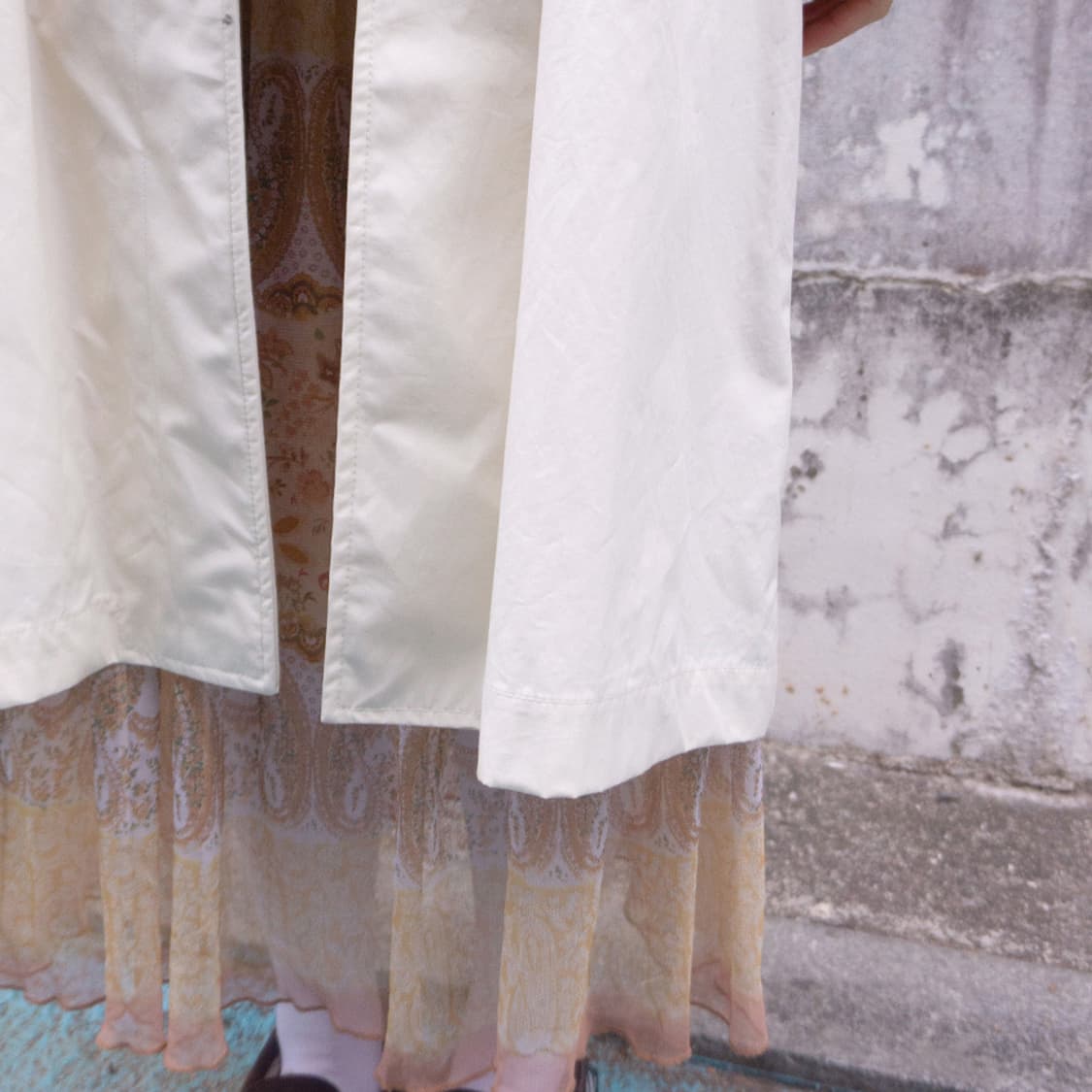 초원 앤티크 패치 쉬폰 스커트 상품이미지9