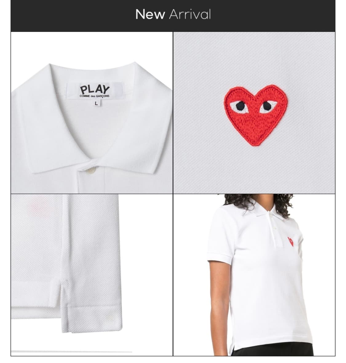 꼼데가르송 반팔 Pk티 S사이즈 상품이미지6