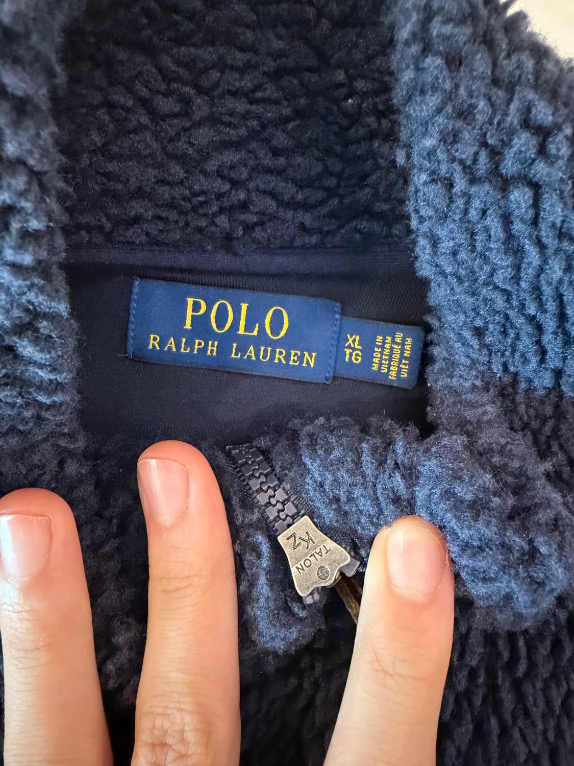 신형) 폴로 랄프로렌 딥파일 레트로 플리스 네이비 상품이미지4