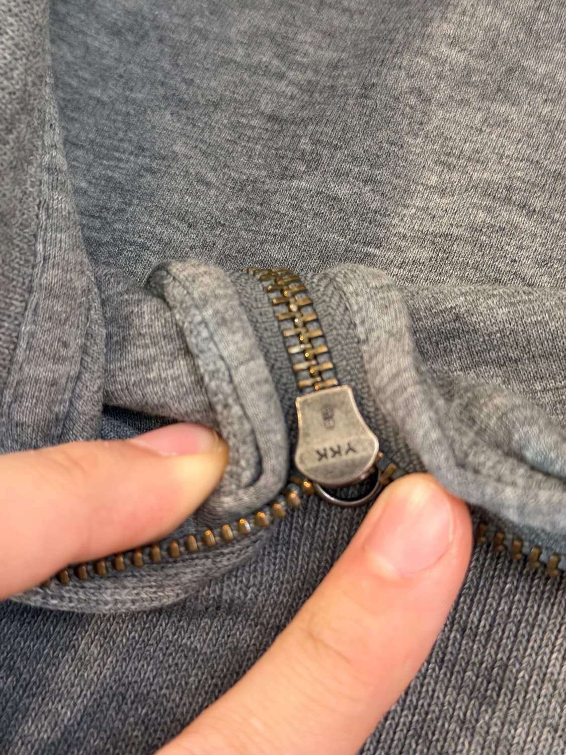 폴로 랄프로렌 반집업 코튼 니트 그레이 상품이미지4