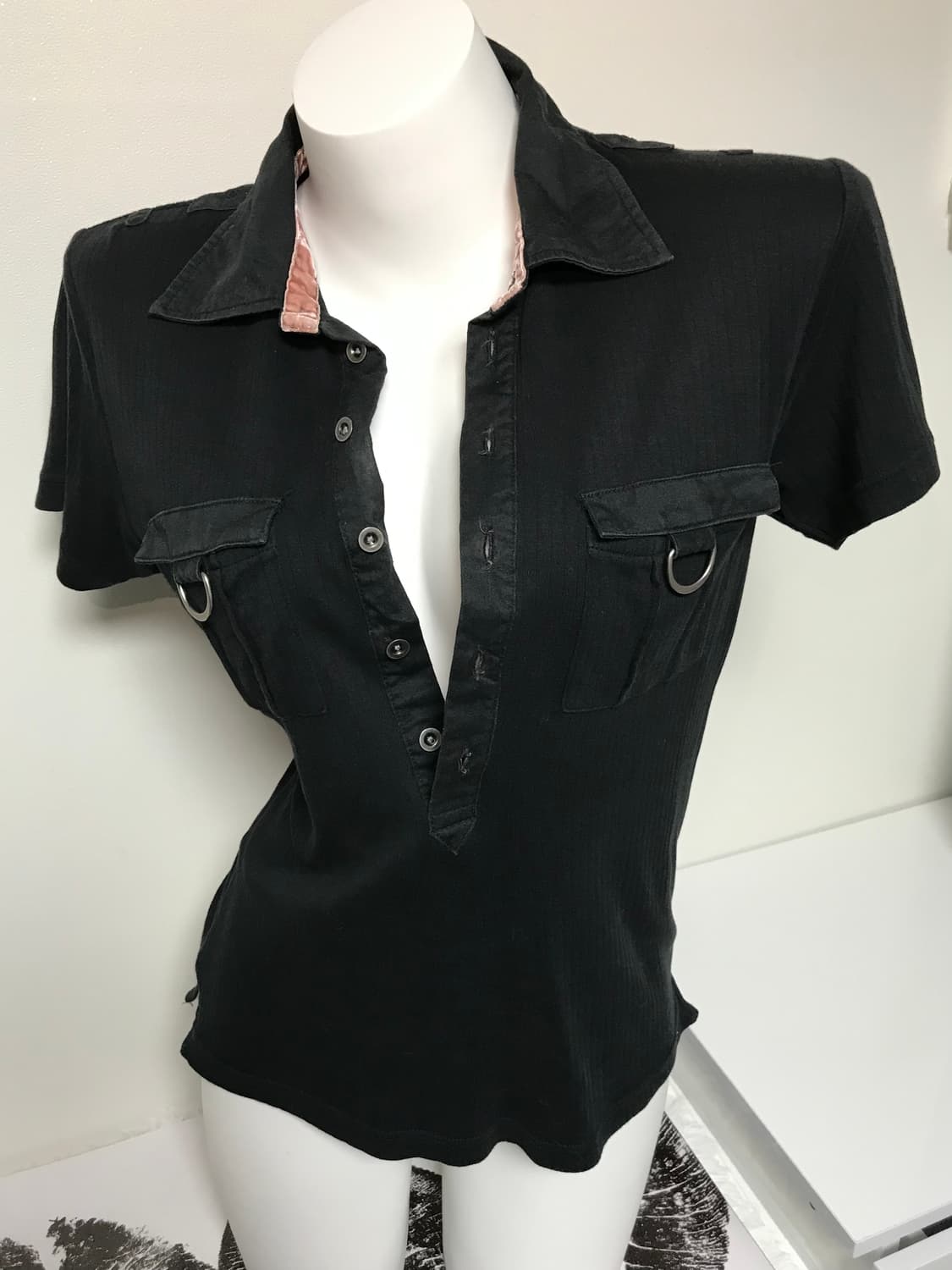 On board black vintage girl's t-shirts 상품이미지5