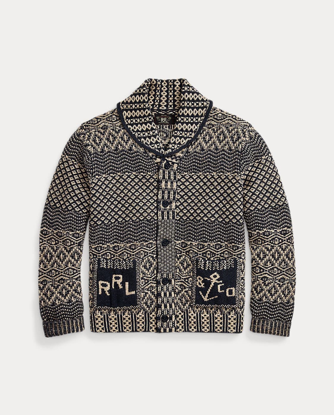 RRL 더블알일 코튼 블렌드 숄 카디건 XL 상품이미지1