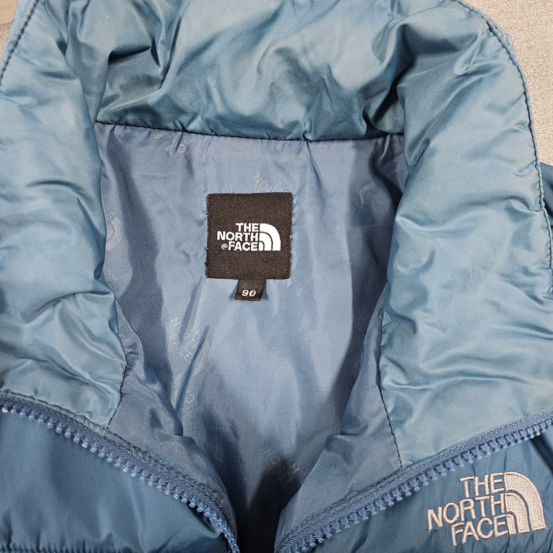 S 90-95) 노스페이스 엑셀로프트 스카이블루 경량패딩 상품이미지5