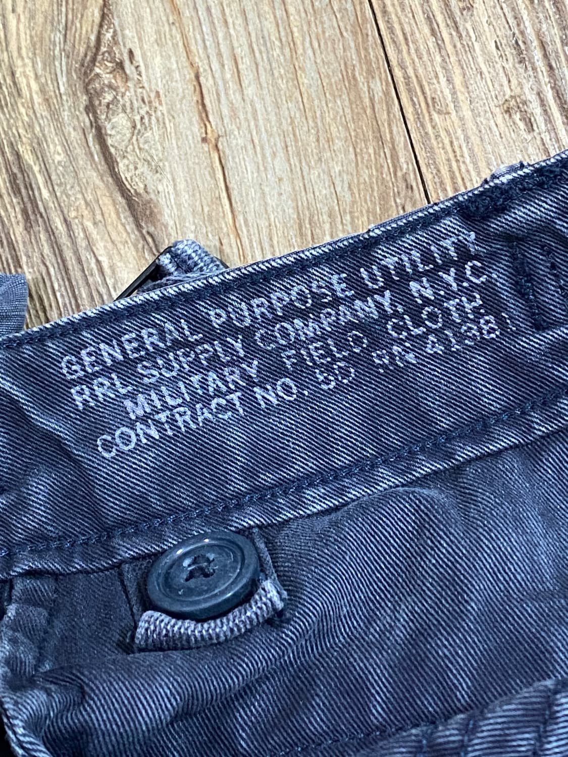 더블알엘 서플라이 가먼트 다잉 립스탑 밀리터리 카고팬츠 네이비 31X30 상품이미지4