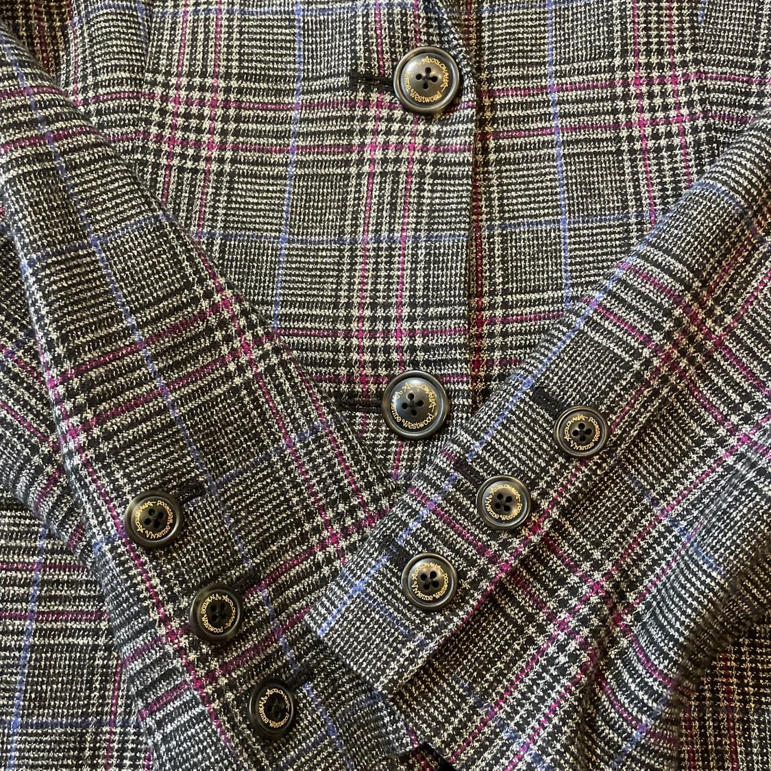 비비안웨스트우드 체크 블레이저 상품이미지3