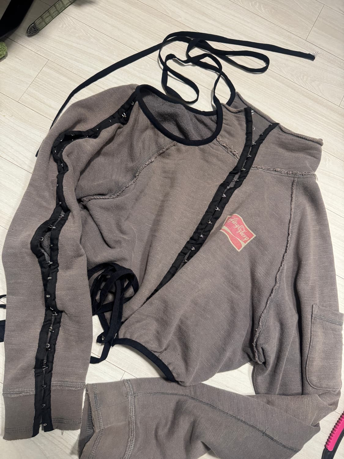 더미스테리어스호텔 빈티지 져지탑 상품이미지1