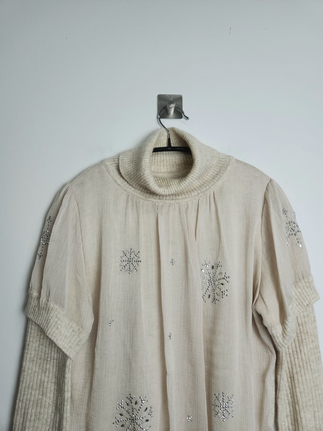 눈꽃 레이어드 니트탑 상품이미지7