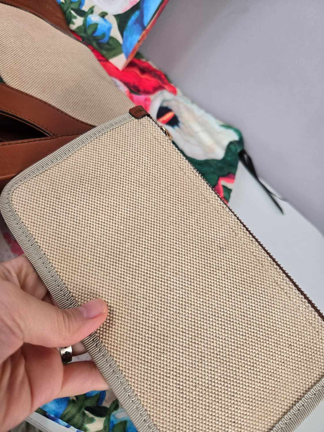 구찌 오디피아 웹 빈티지 캔버스 라지 클러치 숄더백 가방 정품 풀박스 상품이미지7