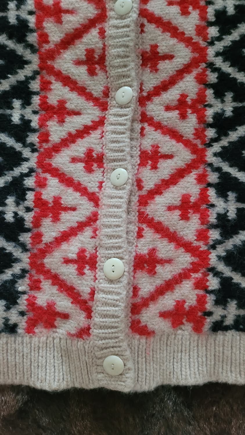 일본 빈티지 핸드메이드 울 가디건(D.GRACE CORPORATION) 상품이미지6