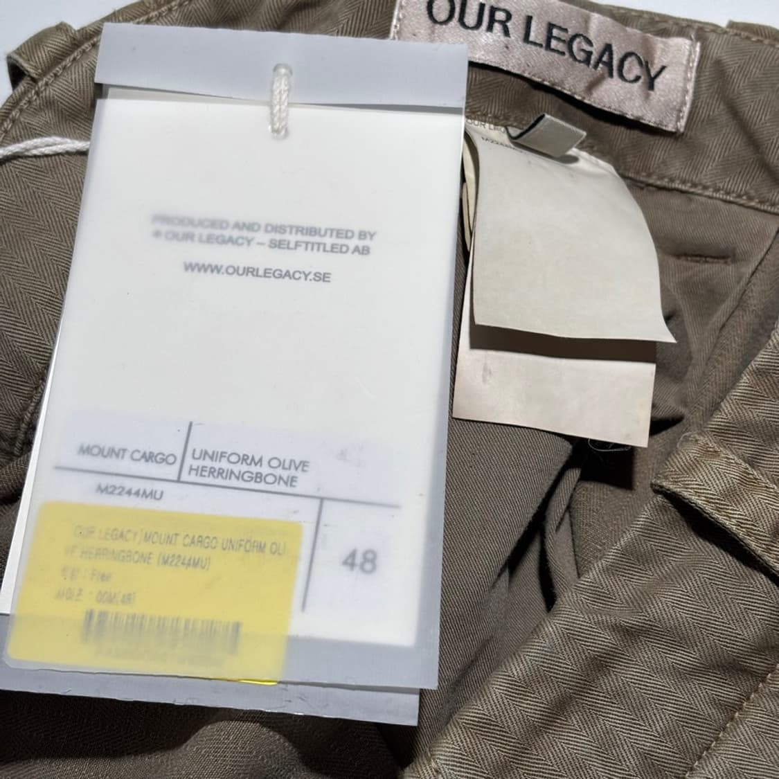 48) 아워레가시 마운트 카고 팬츠 올리브 헤링본 상품이미지7