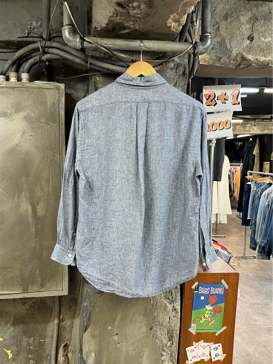 브룩스 브라더스 포켓 셔츠 라이트블루 M #csz4007 상품이미지2
