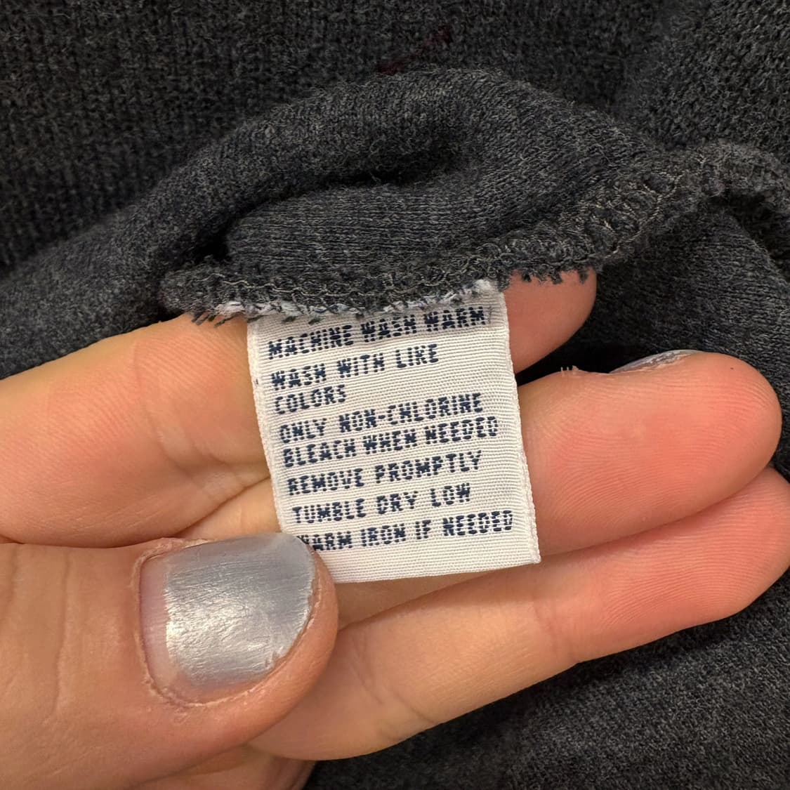 90s 폴로 랄프로렌 파인리브 하프집업 코튼니트 스웨터 차콜 N642 상품이미지8