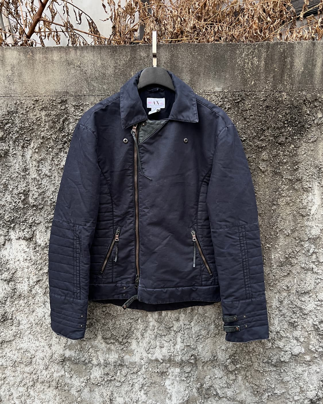 [M] 90s 아르마니 익스체인지 코튼 라이더 자켓 상품이미지2