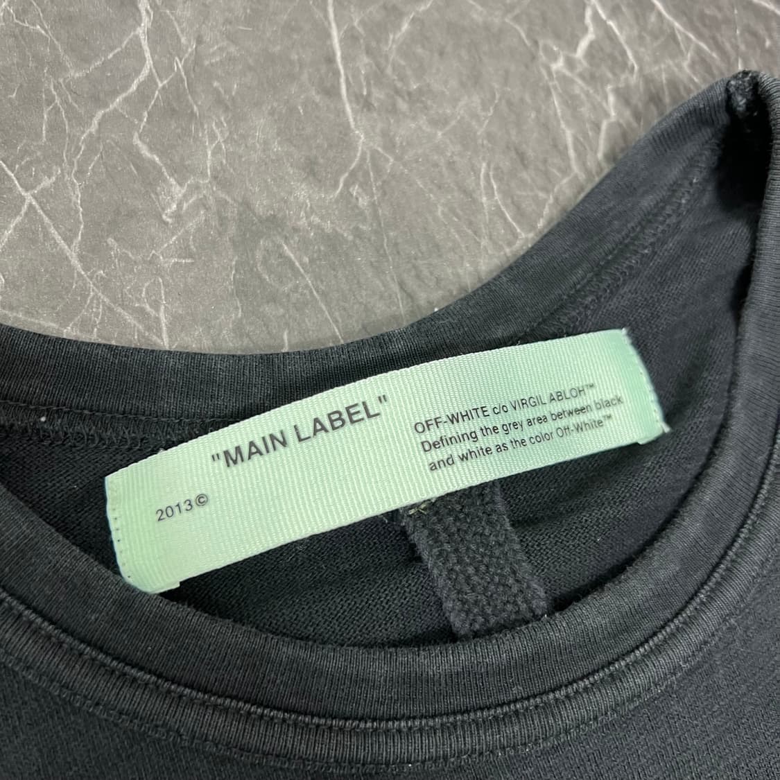 오프화이트 18ss 모나리자 애로우 반팔 블랙 상품이미지5