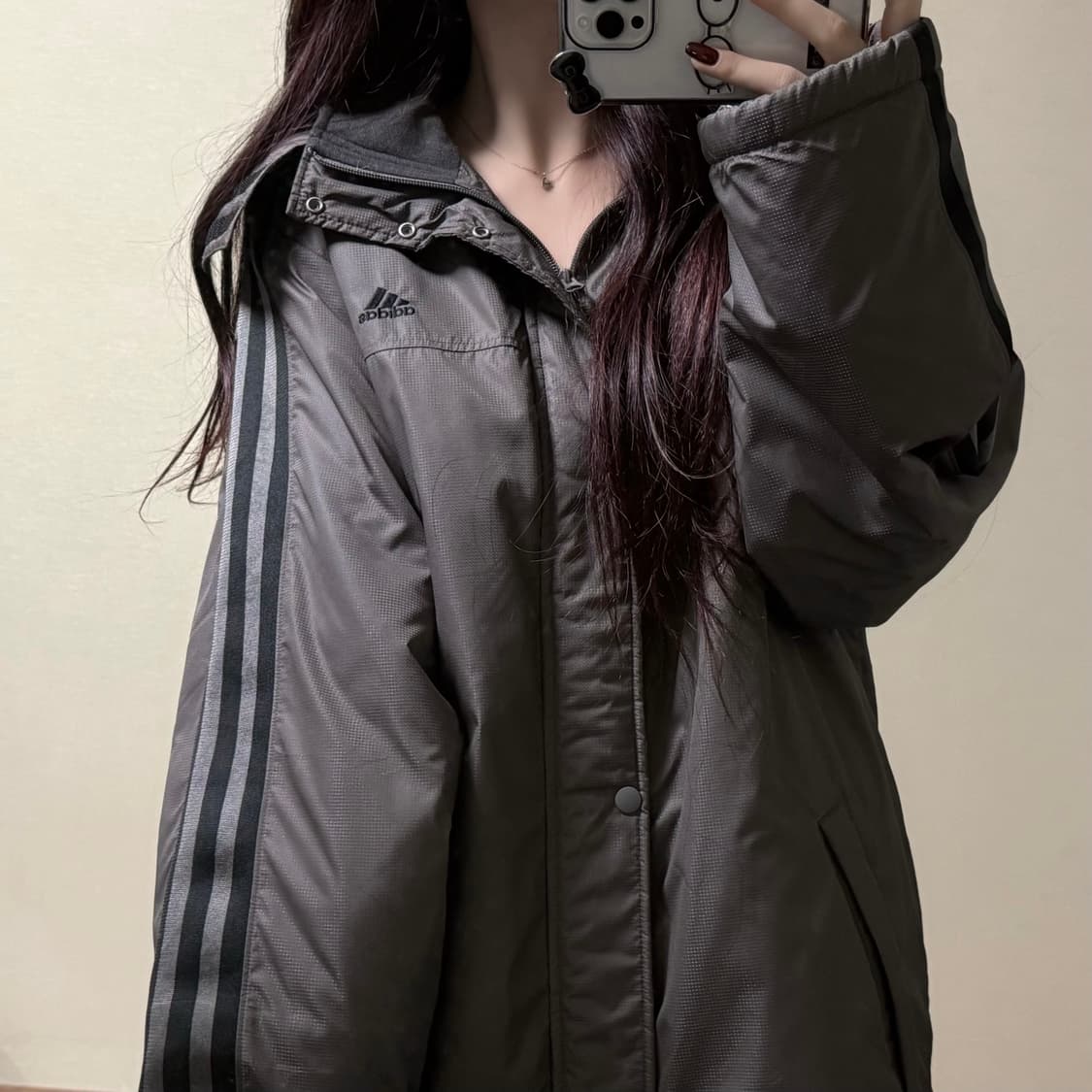 아디다스 카키블랙 투웨이 돕바 집업  상품이미지2