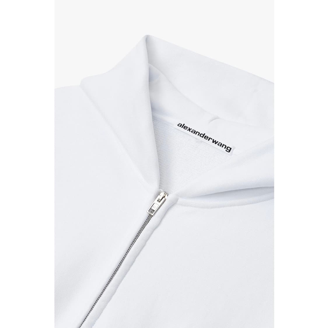 알렉산더왕 드롭 숄더 로고 후드 집업 화이트 상품이미지3