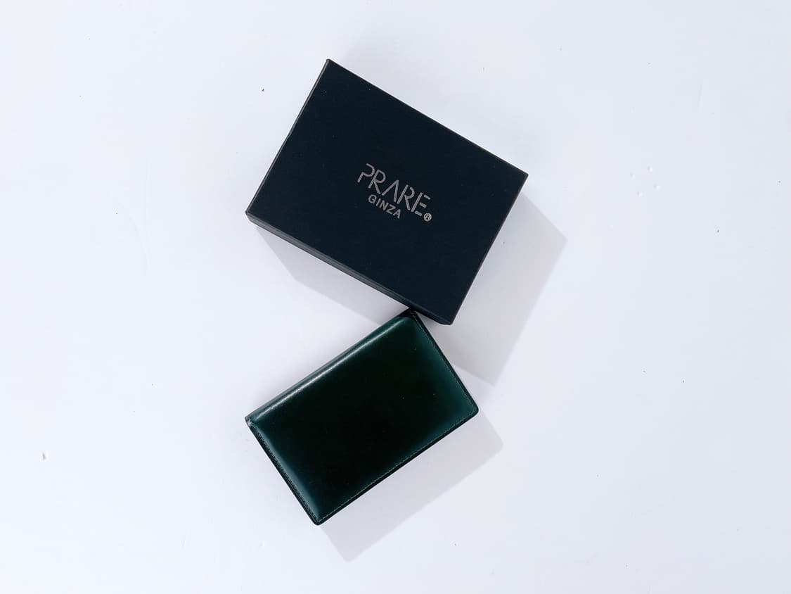 (정품/새상품) 프레리 긴자 남성 그린 코도반 카드지갑 상품이미지4