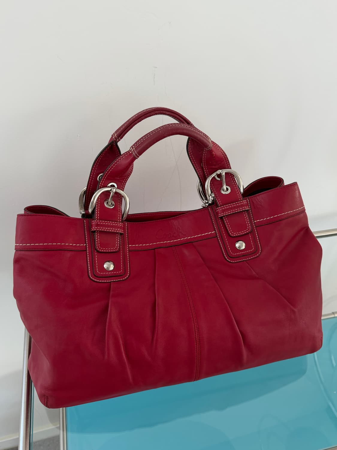 90’s Coach red shoulder bag 상품이미지1