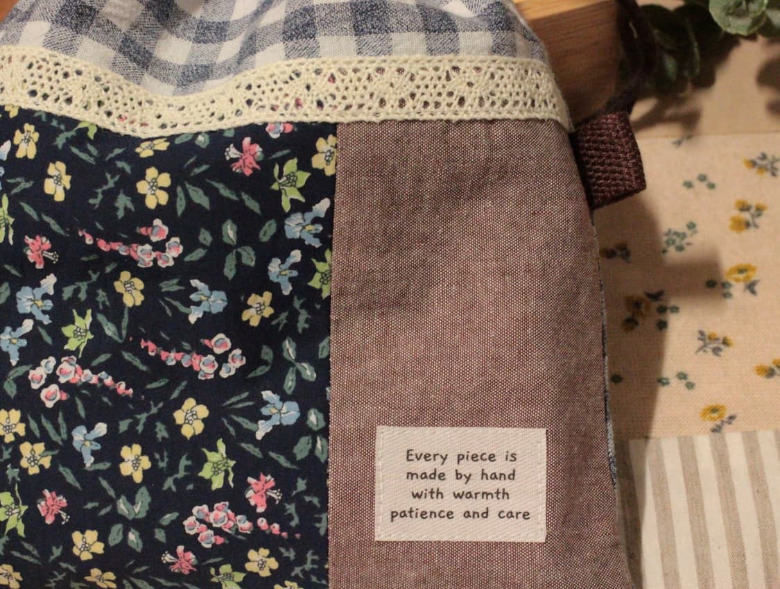 핸드메이드 패치워크 스트링 파우치 상품이미지2