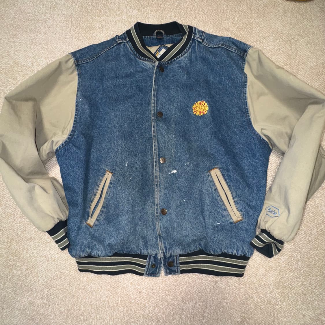 기어 포 스포츠 90s 바시티 데님 자켓 상품이미지1