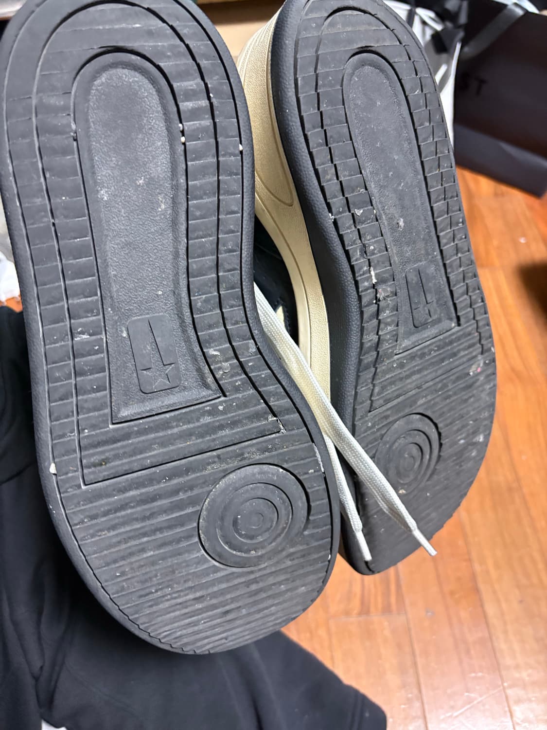 릭오웬스 다크쉐도우 컨버스 터보웨폰 블랙 크림 280 상품이미지5