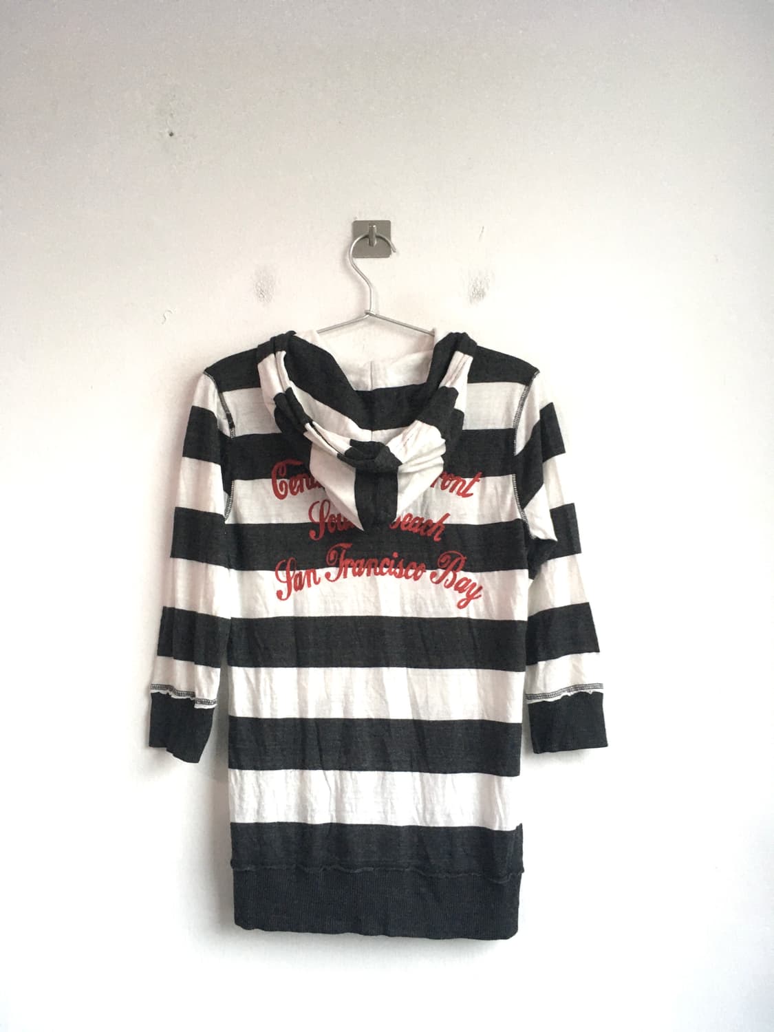 jpn vintage y2k stripe lettering hood zi 상품이미지7