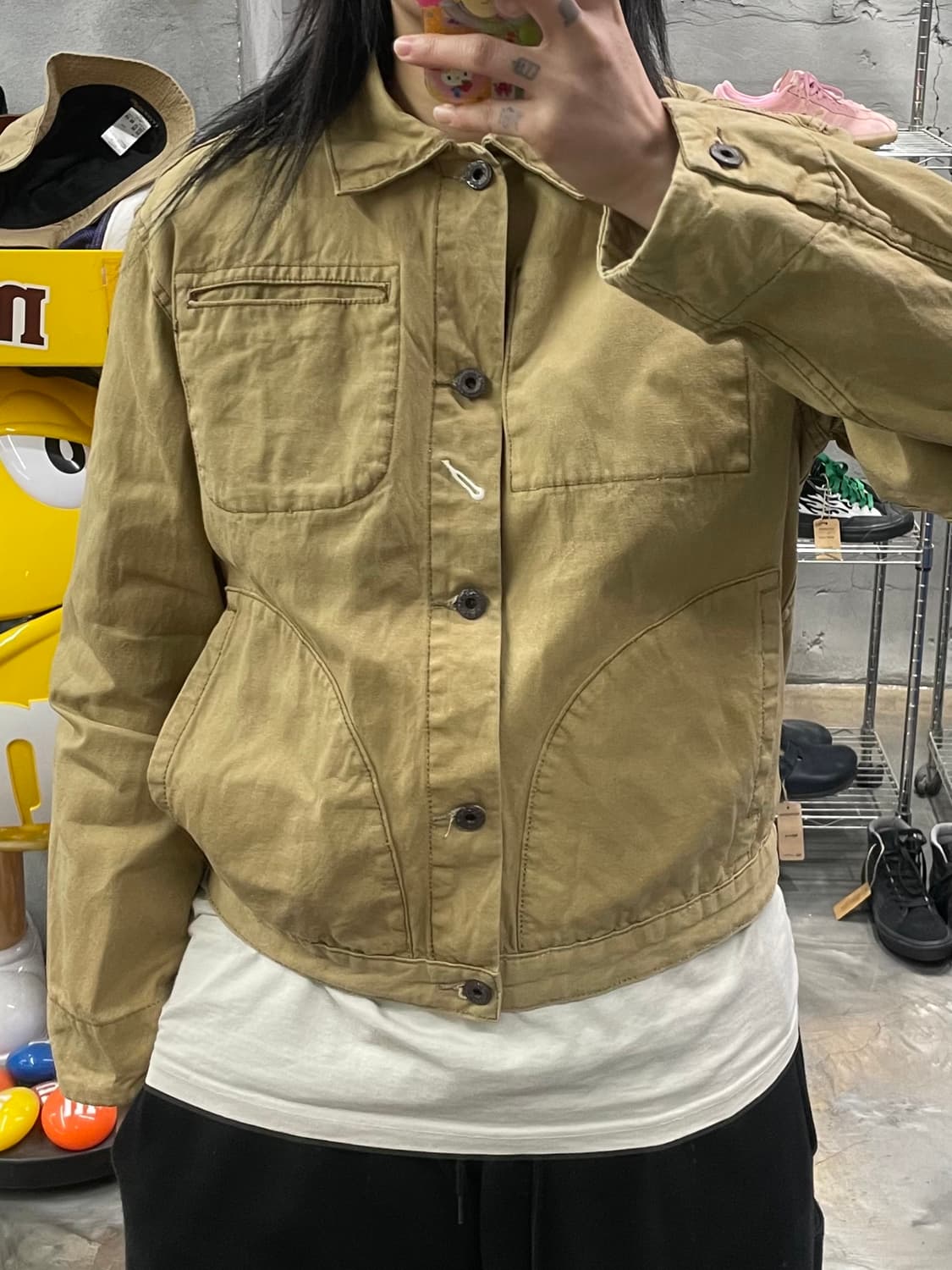 빈티지 왁스드 트러커 자켓 상품이미지8