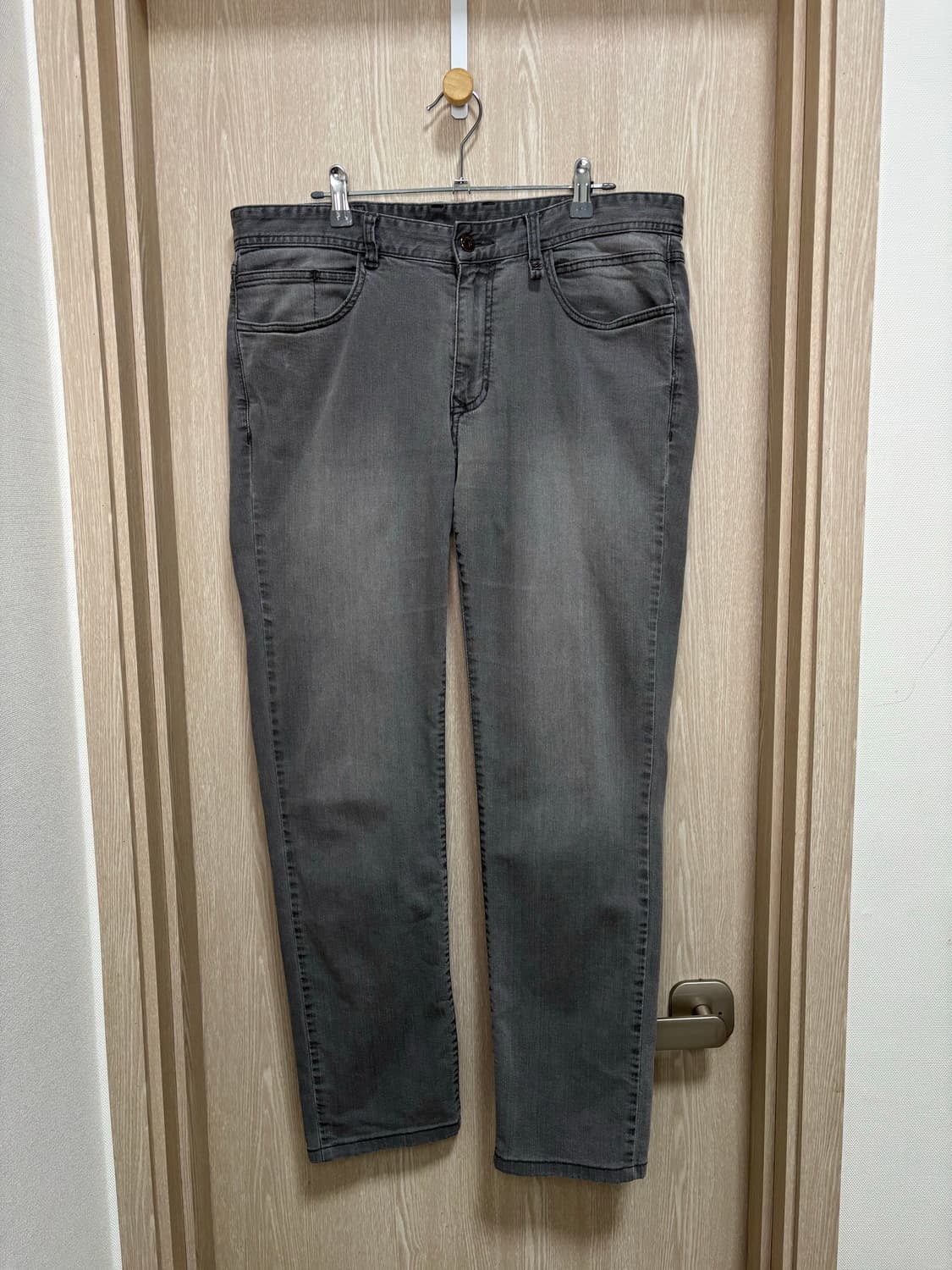 알레그리 데님팬츠90/35"/그레이 상품이미지2