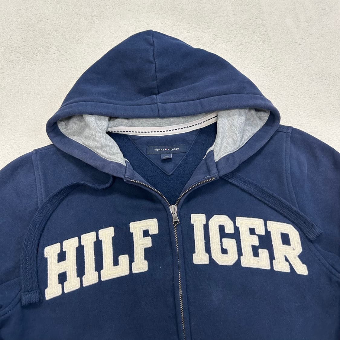 Tommyhilfiger navy hood zip-up 상품이미지5