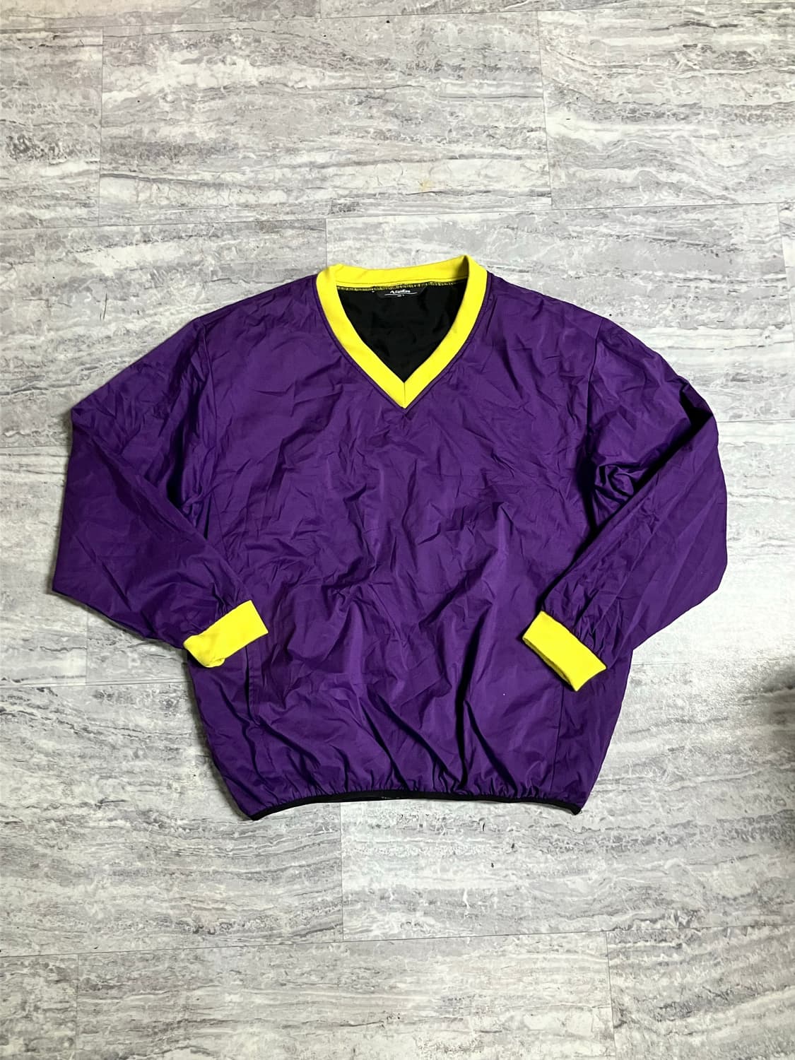 Firldcore 올드스쿨스트릿 브이넥 웜업스웻셔츠 퍼플 일본판 상품이미지1