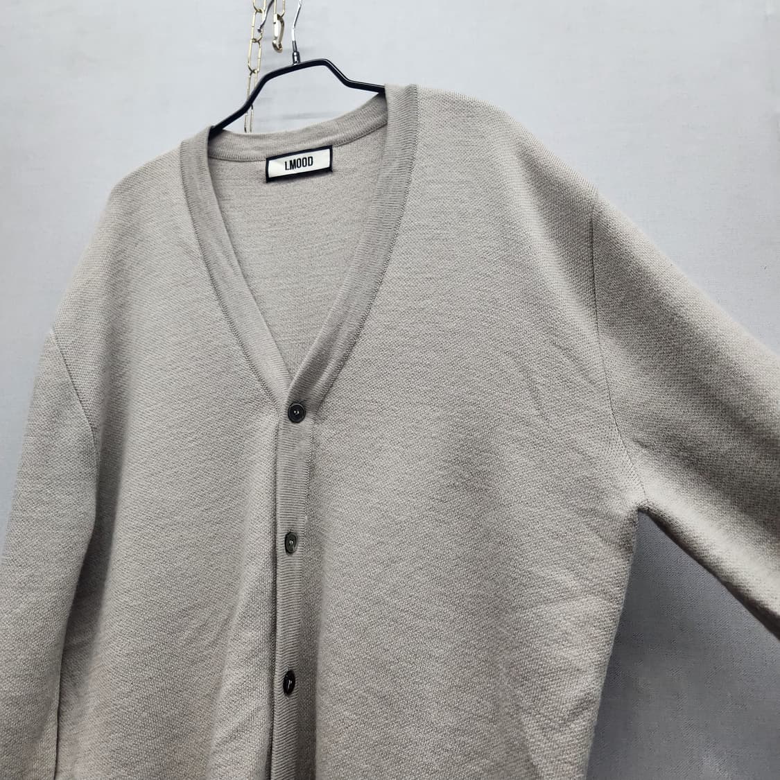 엘무드 울/캐시나일론 가디건 46(XL) 상품이미지3