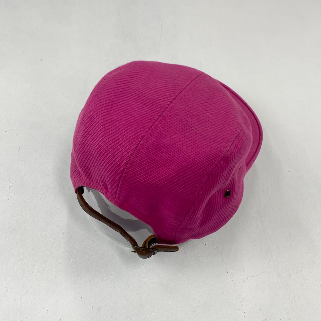 슈프림 레더 스트랩 박스 로고 핑크 캠프 캡 상품이미지3