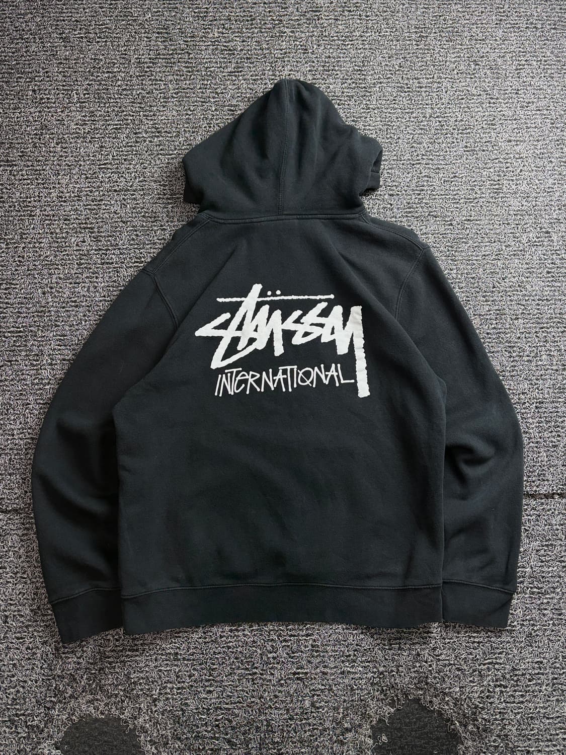 스투시 인터네셔널 빅로고 후디 블랙 3729 상품이미지5