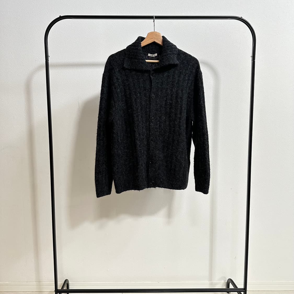 오라리 알파카 그레이 가디건  상품이미지1