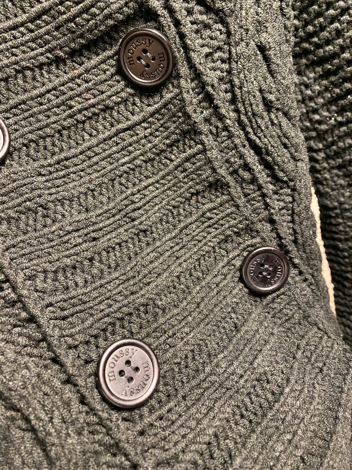 MOUSSY 케이블 니트 가디건 상품이미지5