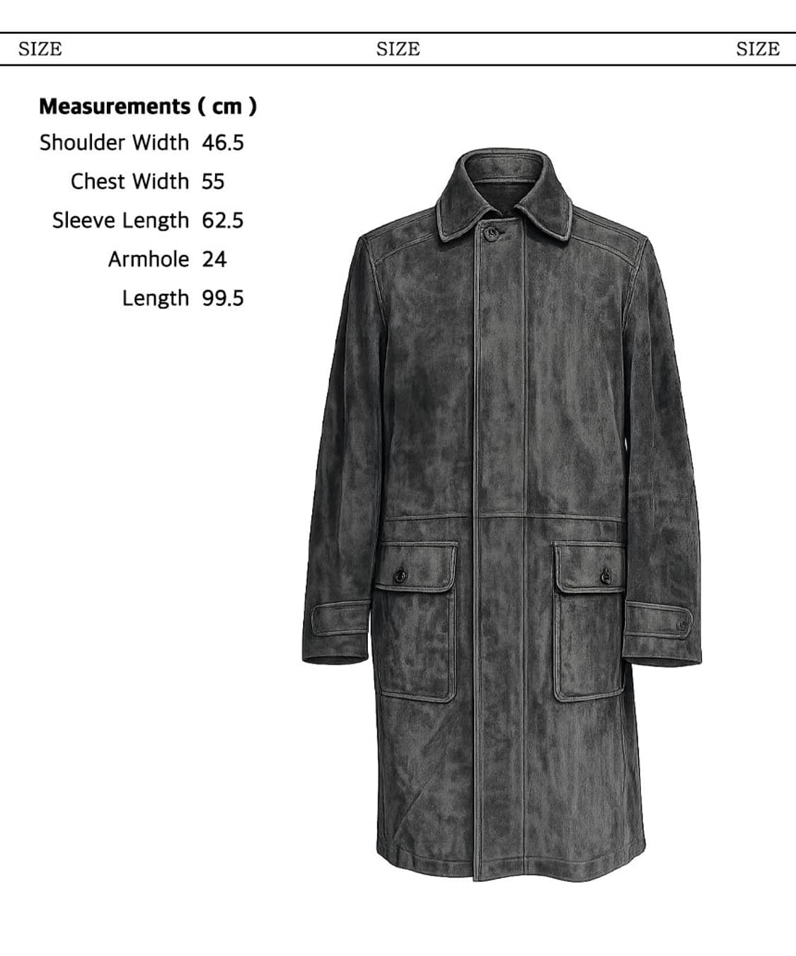 Ermenegildo Zegna 스웨이드 레더 코트 (Made in It 상품이미지3