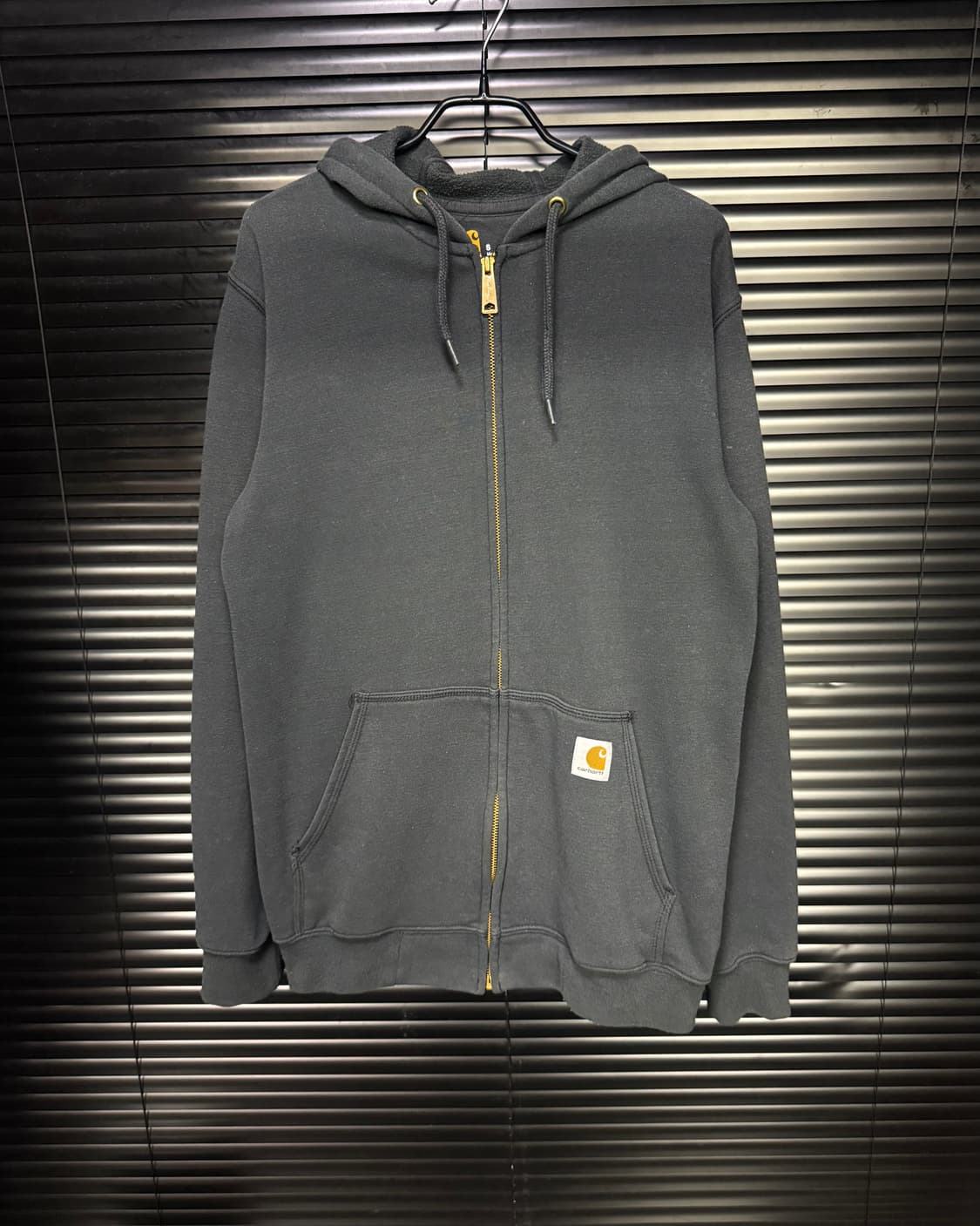 칼하트 후드 집업 워크 기모 오버핏 S 후디 스웻 블랙 차콜 빈티지 스몰 상품이미지2