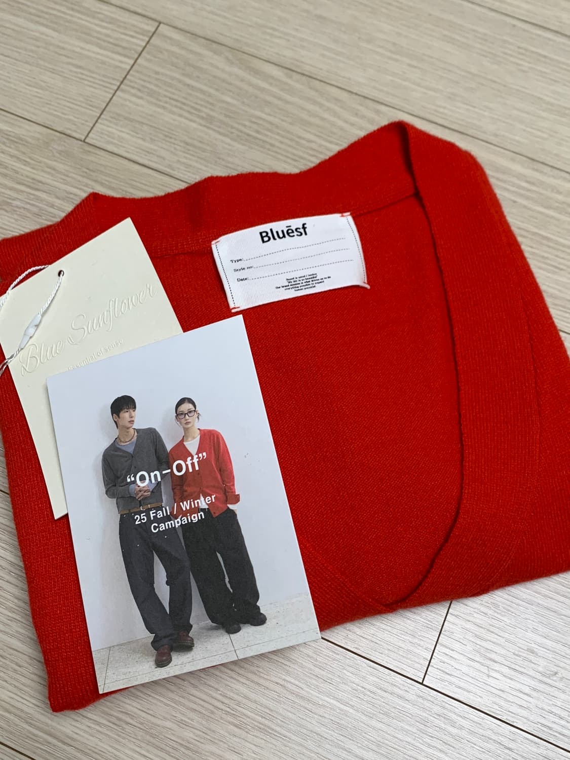 블루썬플라워 램스 울 가디건 M 상품이미지7