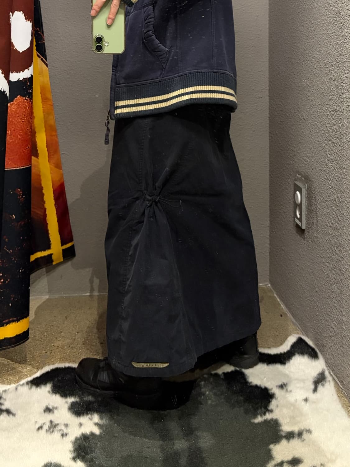 리바이스 패치 나일론 맥시스커트 상품이미지3