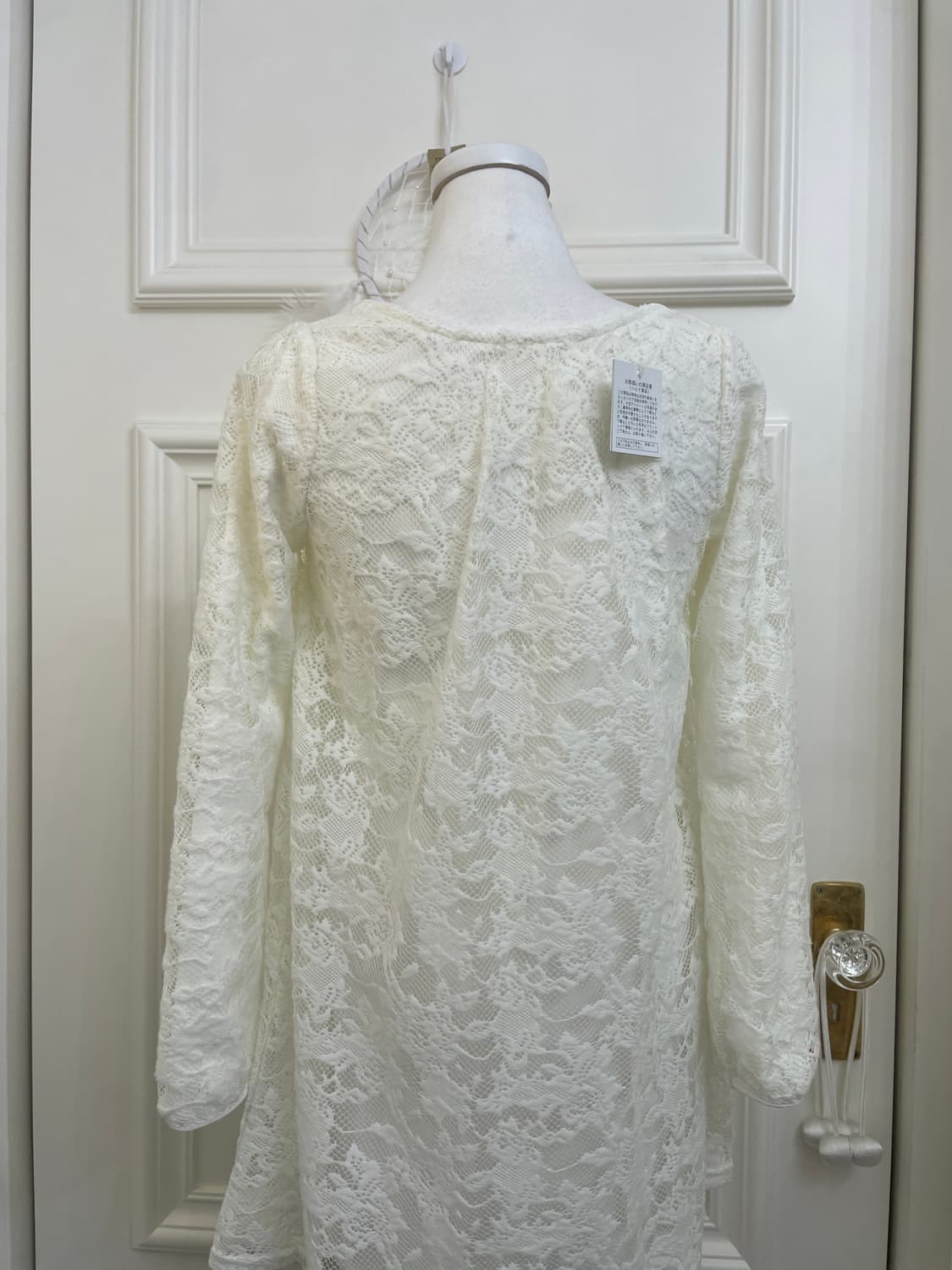 ivory lace velvet mini opc 상품이미지4