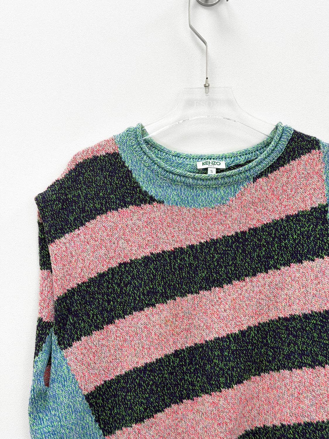 겐조 멀티 컬러 스트라이프 니트 베스트 상품이미지2